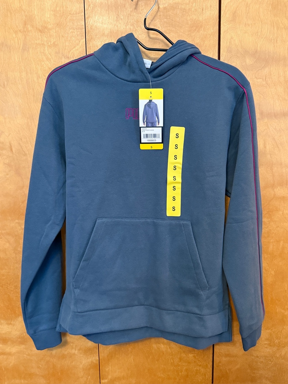 PUMA Fleece Hoodie Gray Slate women size small nwt